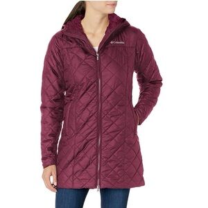 Columbia Women's Hooded Quilted Jacket - Dark Red